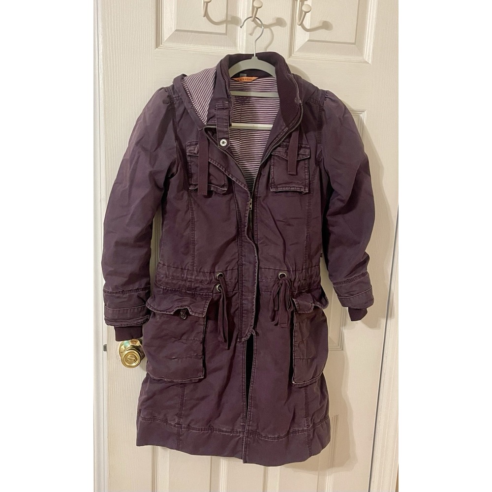 NoNo Coat Womens 12 Military Hooded Anorak Parka